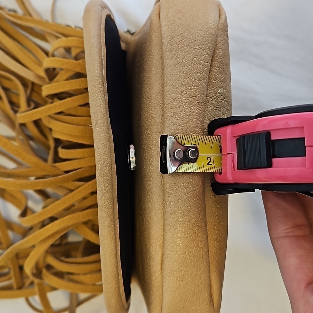 Tan Fringe Crossbody Bag - Picture 8 of 8